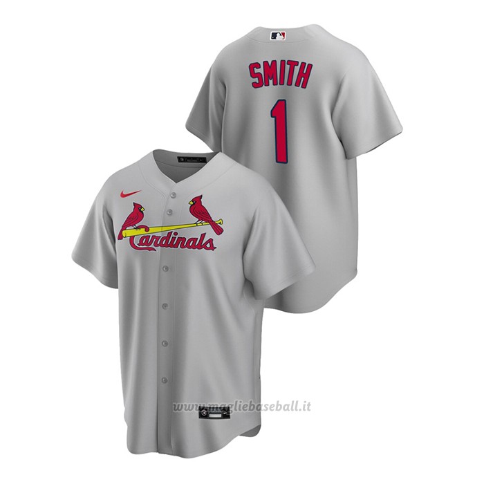 Maglia Baseball Uomo St. Louis Cardinals Ozzie Smith Replica Road Grigio
